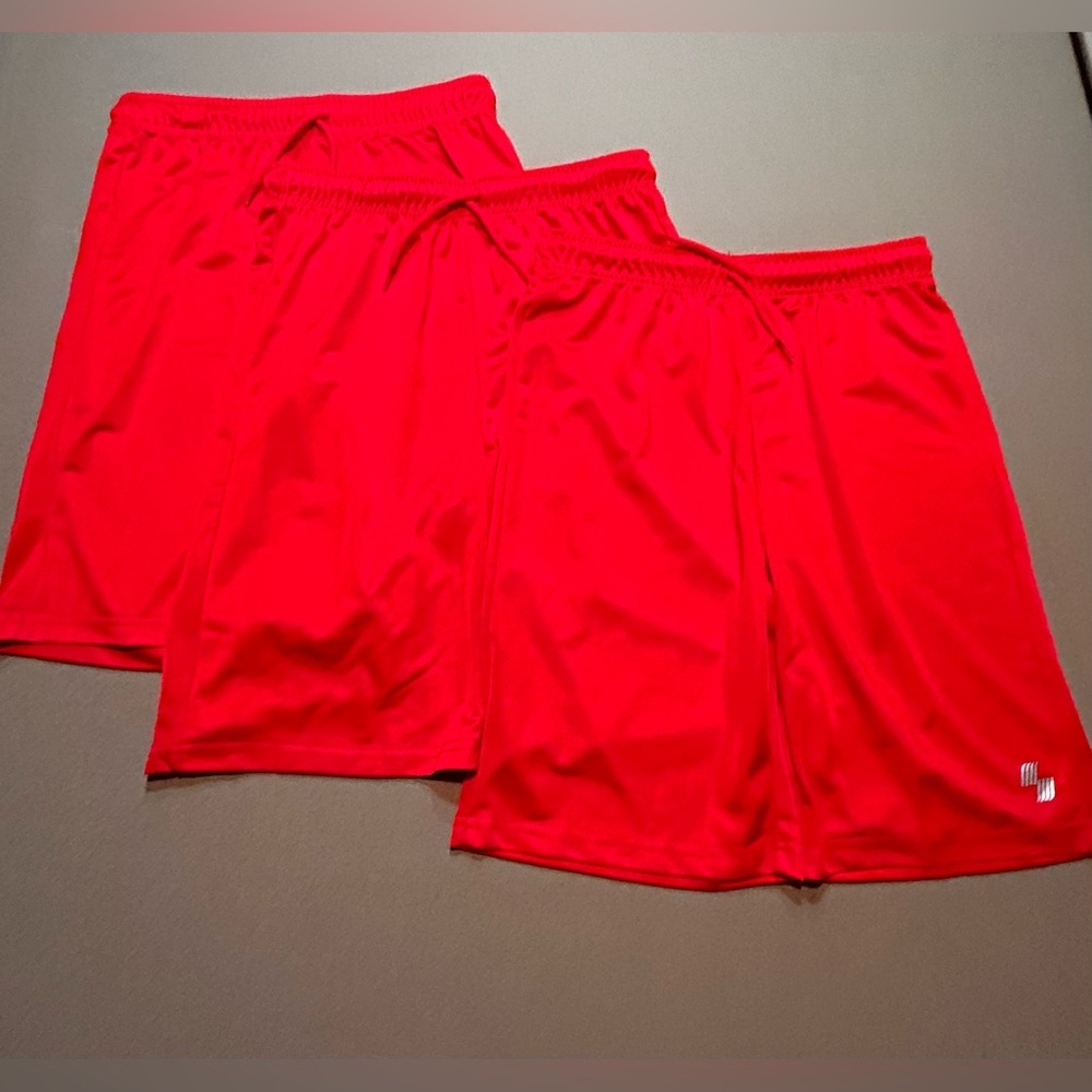 NWT 3 Pairs of Youth Red Athletic Shorts by Place Sport in Size XXL​